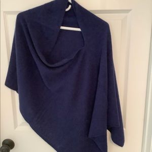 Elegant Navy Blue Women's Wrap